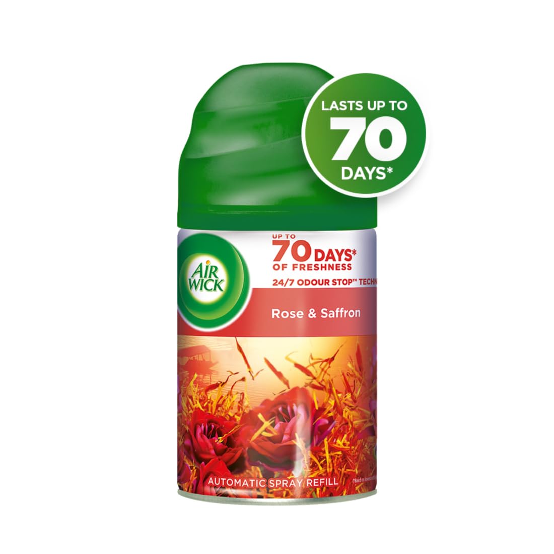 Air Wick 250 ml - Rose & Saffron, Freshmatic Automatic Air Freshener Refill