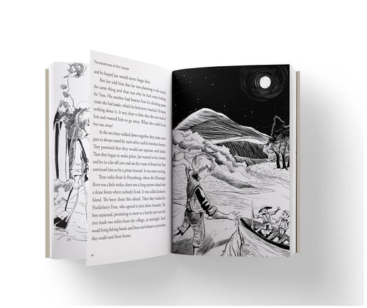 The Adventures of Tom Sawyer : llustrated Abridged Children Classic English Novel  | Hardcover