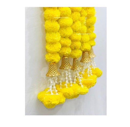 Yellow Garlands (Yellow (2 Pieces), Approx 3 ft/36 Inches/90 cms)
