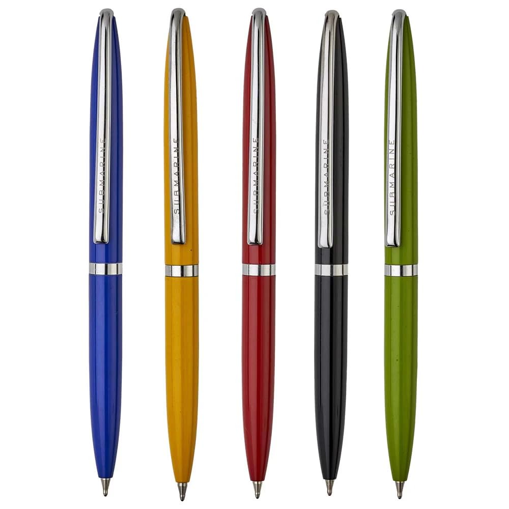 Submarine 947 Chanakya Premium Mini Ball Pen, 5 Colour, Pack Of 5