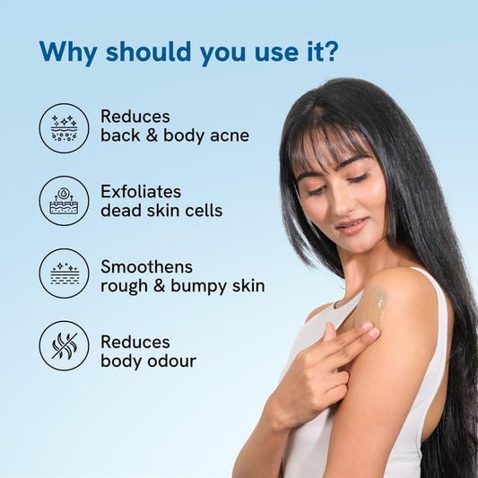 BeBodywise 1% Salicylic Acid Body Wash and 10% Niacinamide Body Lotion - 200ml + 250ml