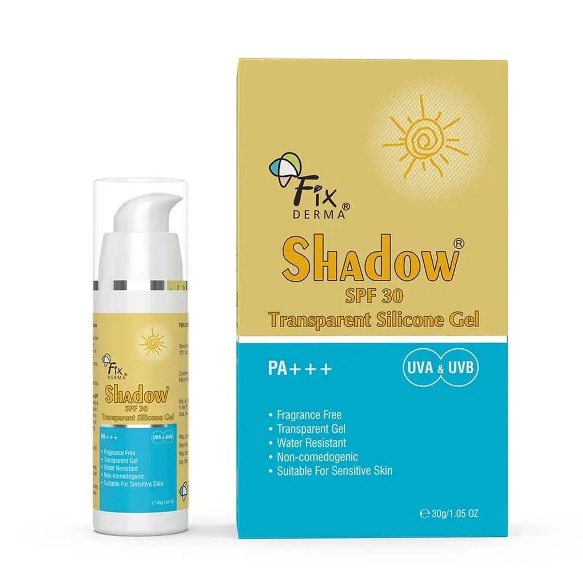 Fixderma Shadow SPF30 Transparent Silicone Gel - 30 gm