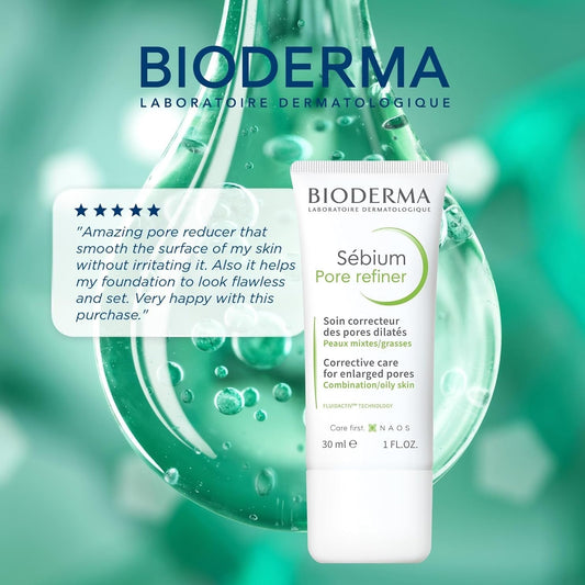 Bioderma Sébium Pore Refiner Cream,Pore Minimizer for Face,Makeup Primer for Oily and Acne-Prone Skin