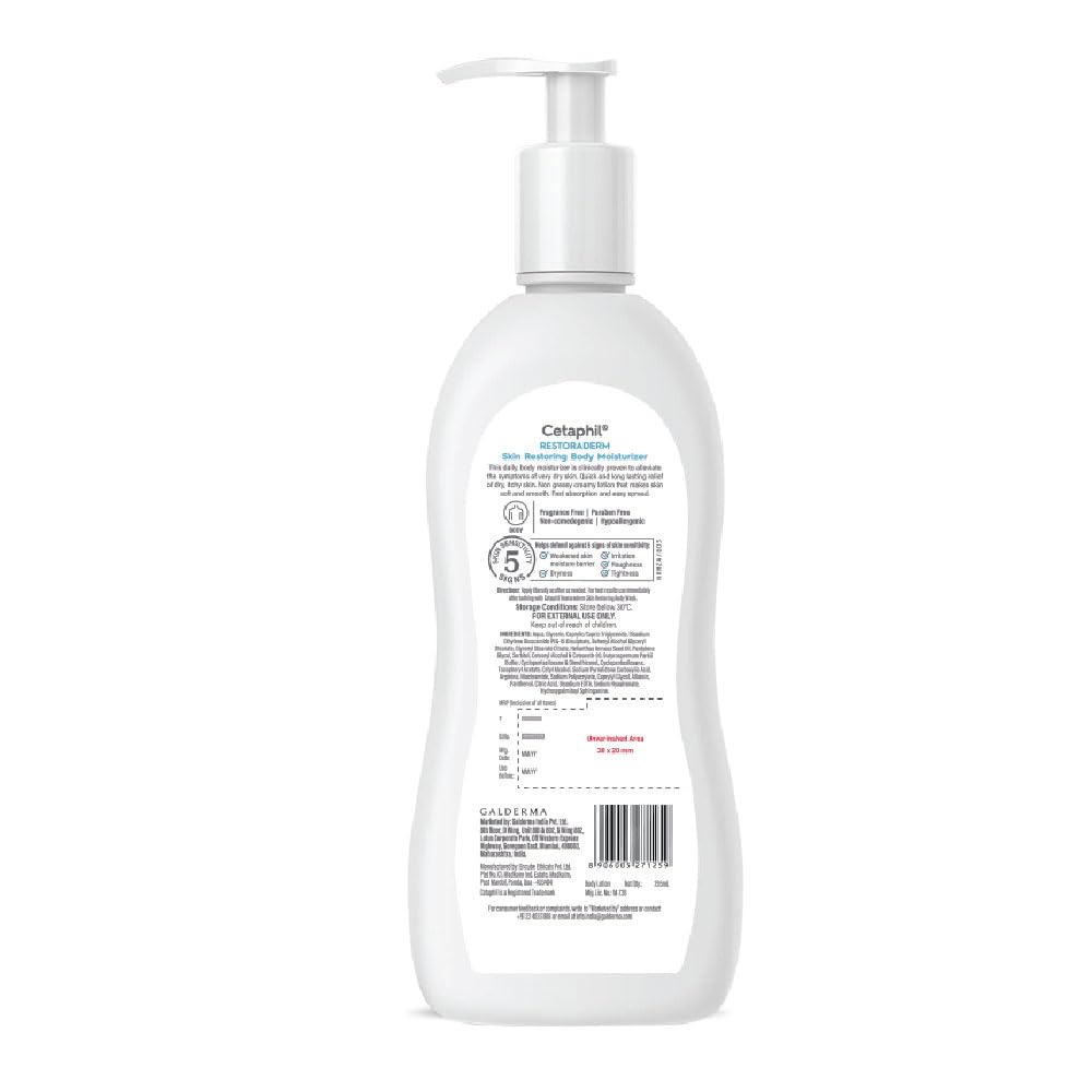Cetaphil RestoraDerm Skin Restoring Body Moisturizer - 295 ml