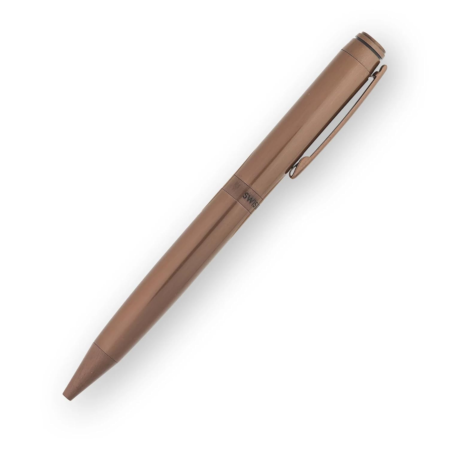 Swissbrand Legacy 2502 Premium – Matte Brown Lacquer Finish, Smooth Writing, Elegant Gift Pen Black Ink (Ball Pen)