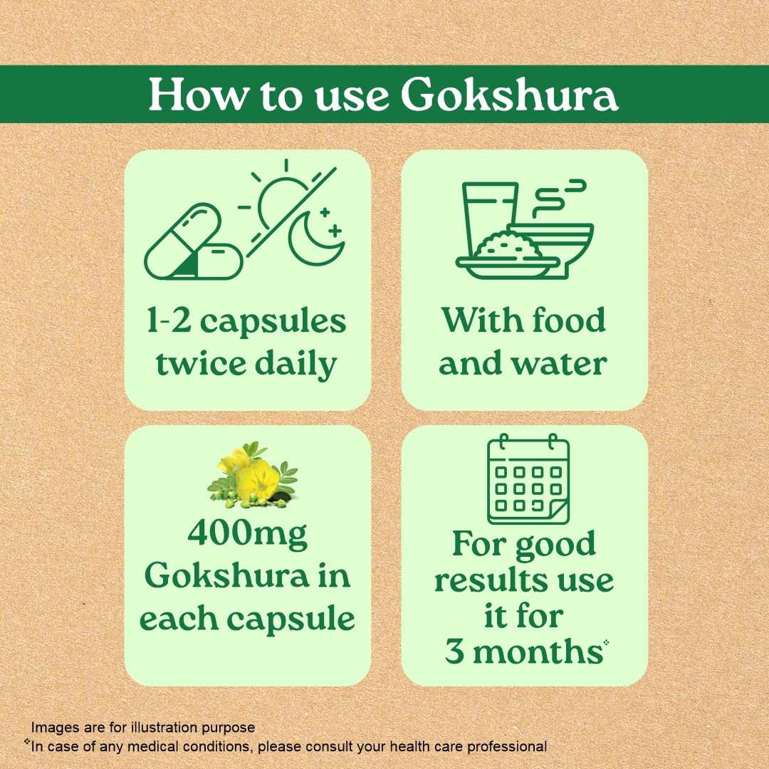 Organic India Gokshura Capsules - 60 caps