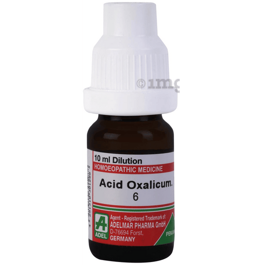 Adel Homeopathy Acid Oxalicum Dilution - 6 CH - 10 ml