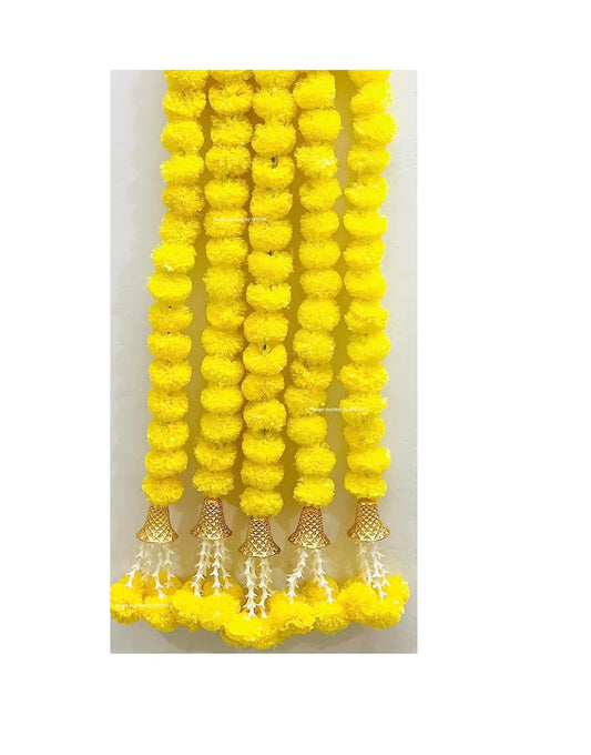Yellow Garlands (Yellow (2 Pieces), Approx 3 ft/36 Inches/90 cms)