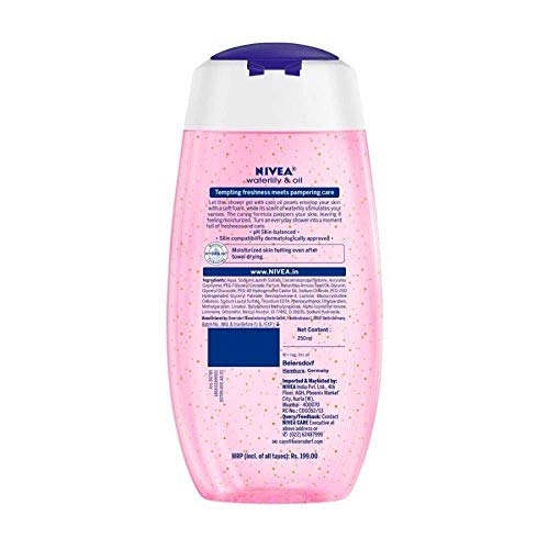 Nivea Shower Gel - Waterlily And Oil Shower Gel - Pack of 3 - 250 ml