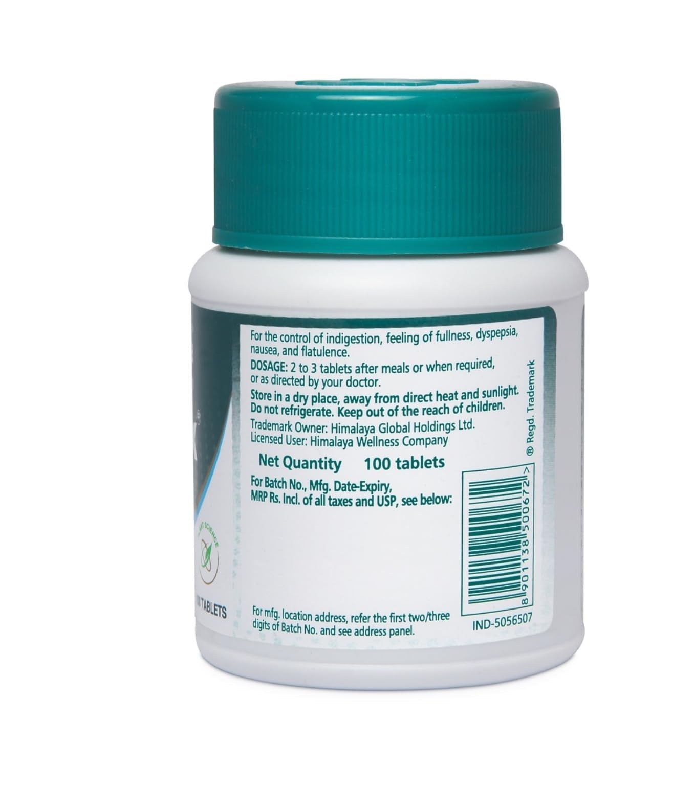 Himalaya Herbals - Gasex Tablets - 100 tabs