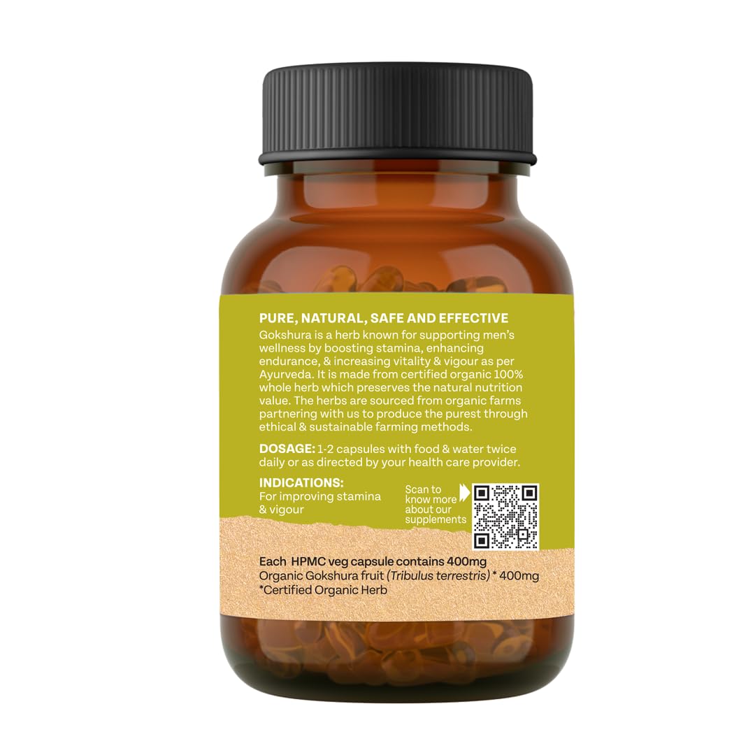 Organic India Gokshura Capsules - 60 caps