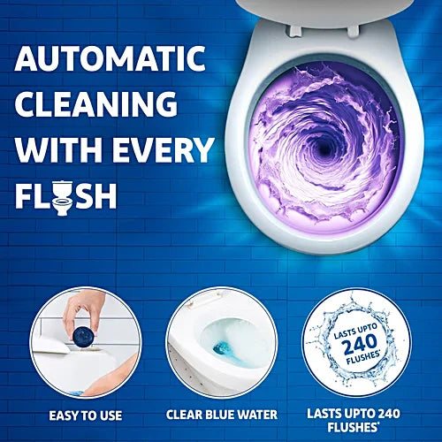 Harpic Flushmatic In-Cistern Toilet Cleaner Block - Lavender, 100 g