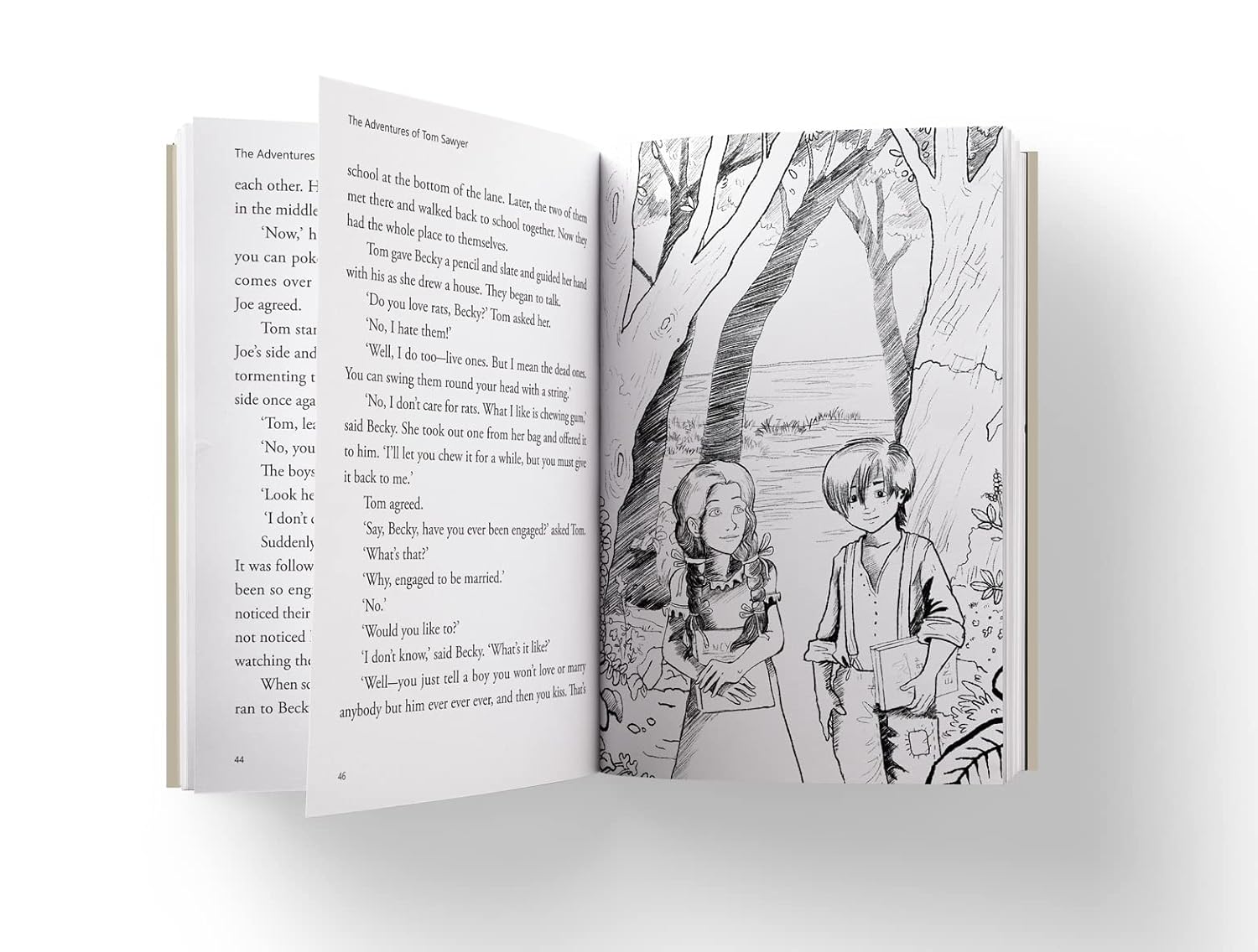 The Adventures of Tom Sawyer : llustrated Abridged Children Classic English Novel  | Hardcover