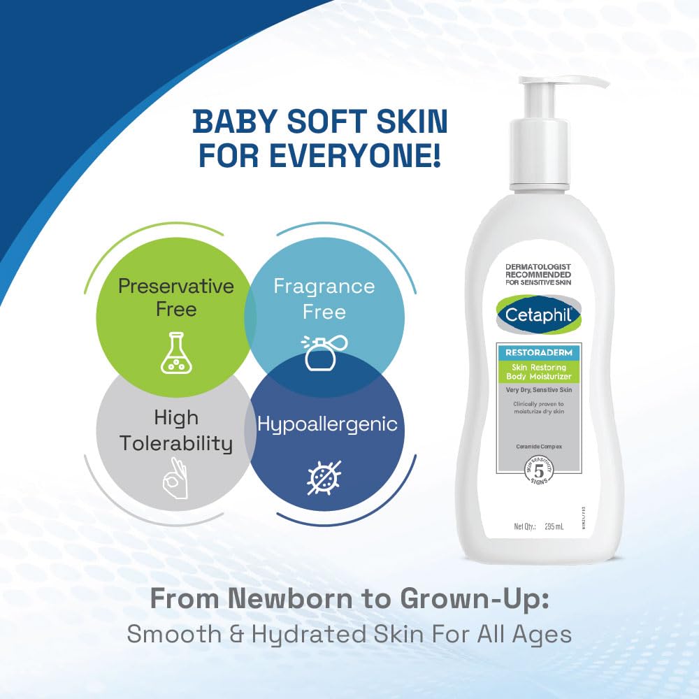 Cetaphil RestoraDerm Skin Restoring Body Moisturizer - 295 ml