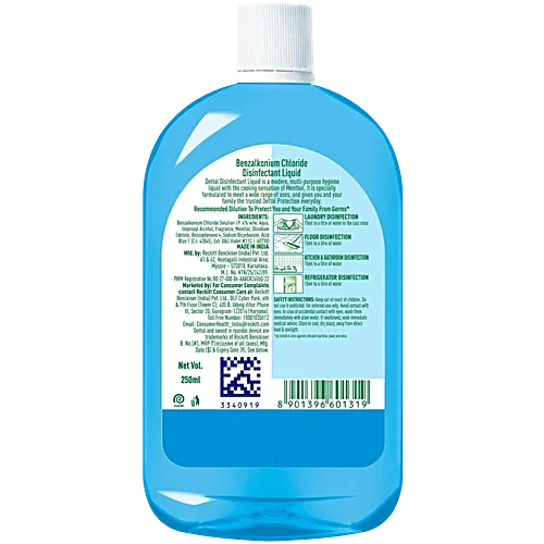 Dettol Menthol Cool Disinfectant Liquid, 250 ml