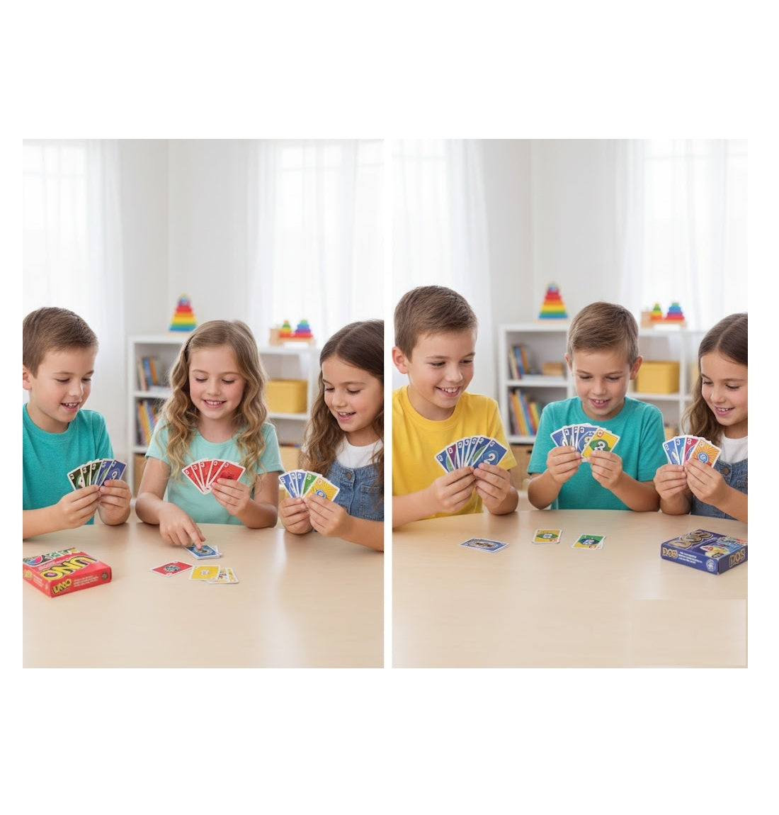 UNO Skip Bo | UNO Wild & UNO DOS Card Game Combo Playing with Family & Friends