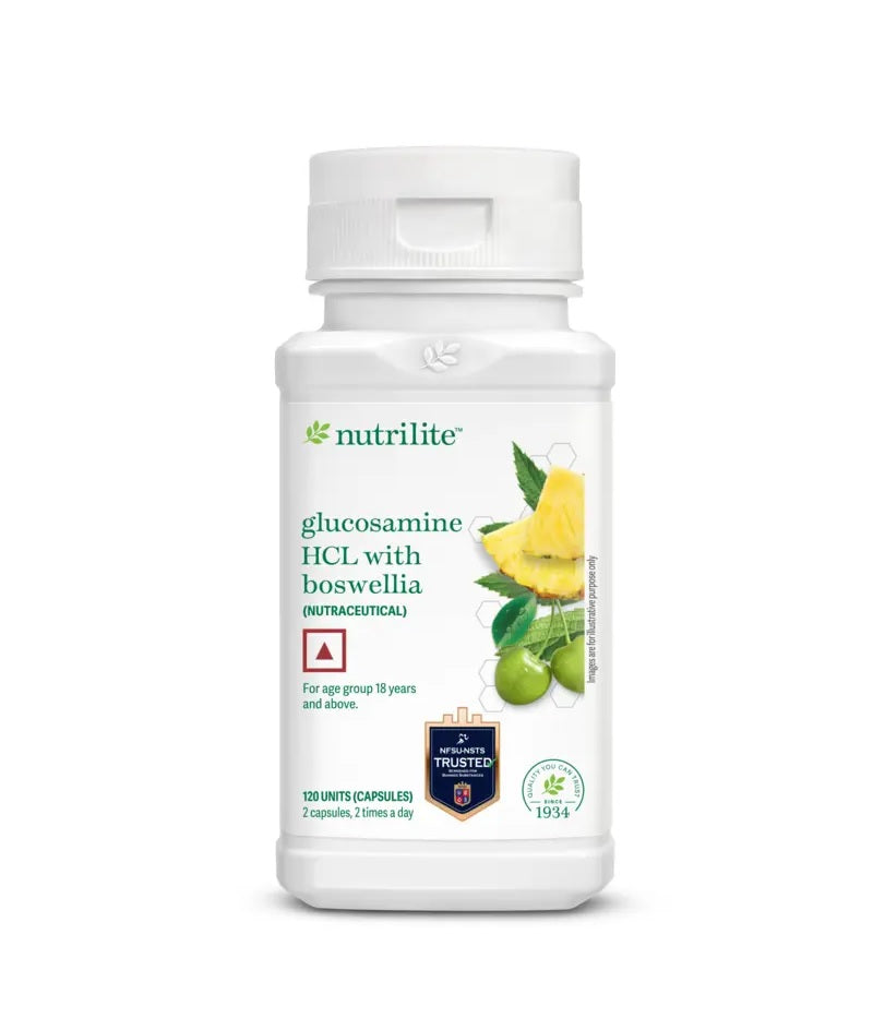 Amway Nutrilite Glucosamine Hcl With Boswellia -Pack of 120N Capsules