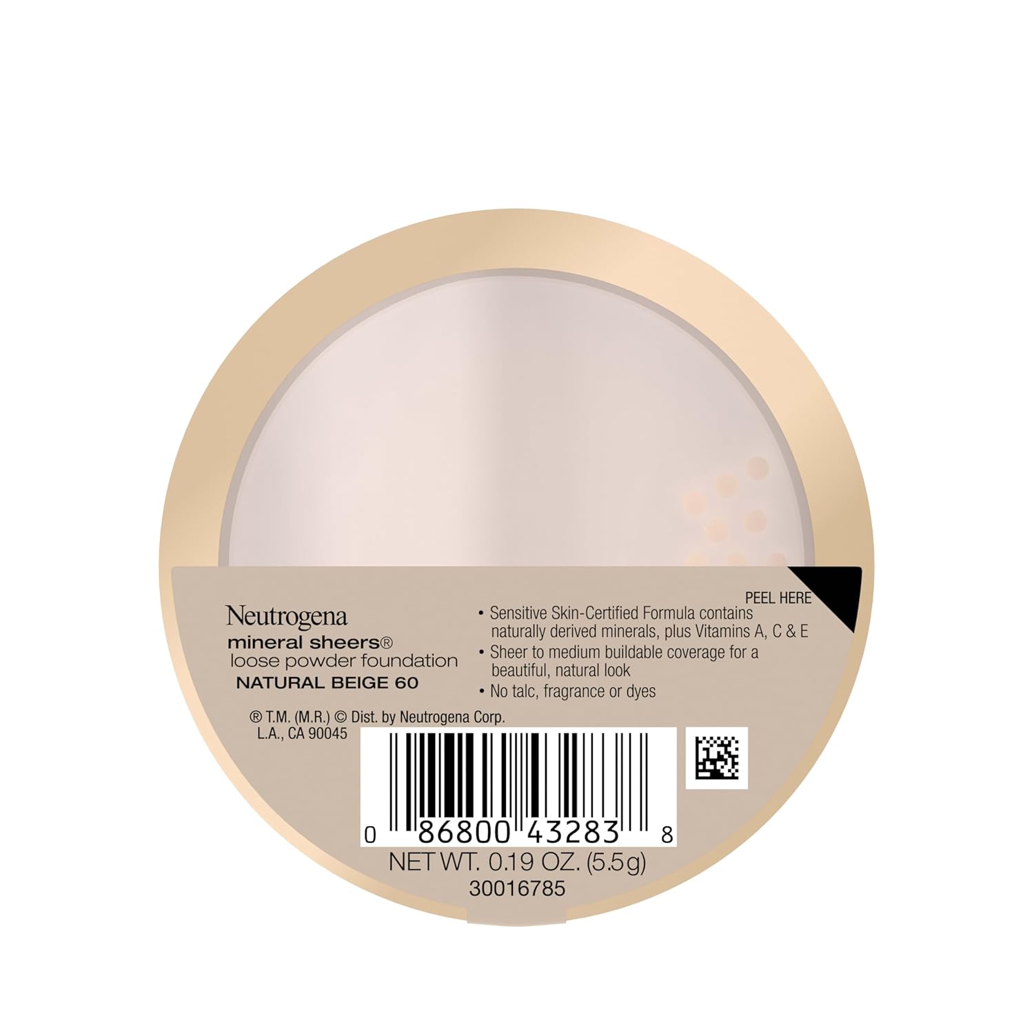 Neutrogena Mineral Sheers Loose Powder Foundation, Natural Beige 60 - 5.5 gm