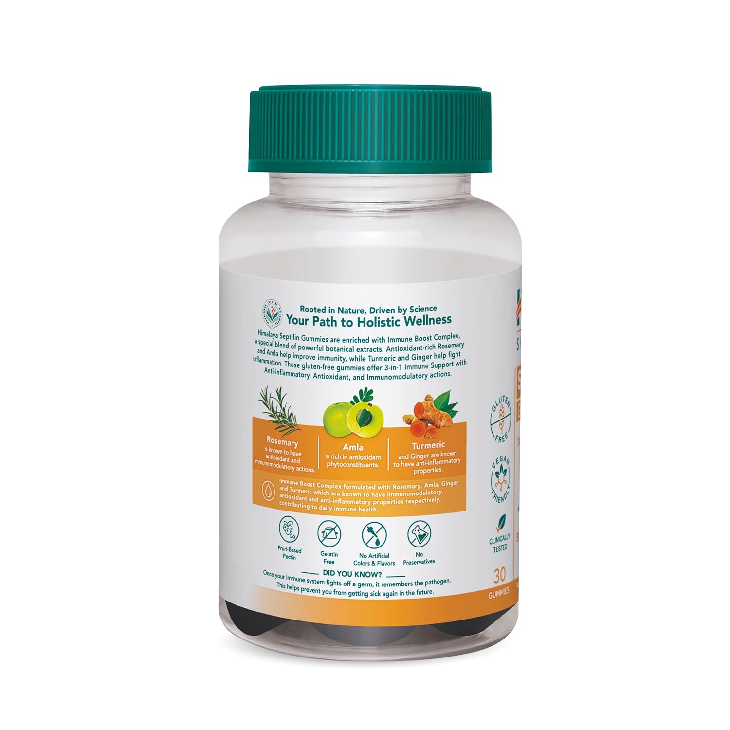 Himalaya Herbals Septilin Gummies For Daily Immune Support - 30 gummies