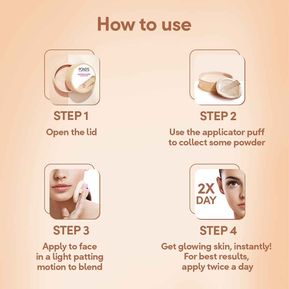 Ponds Oil Free Natural Glow Loose Face Powder - BB Glow - 30 gm