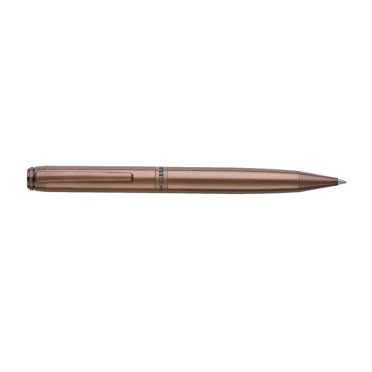 Swissbrand Legacy 2502 Premium – Matte Brown Lacquer Finish, Smooth Writing, Elegant Gift Pen Black Ink (Ball Pen)