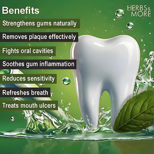 HERBS & MORE DENTAL PASTE Complete Oral Care | Neem + Laung + Alo Vera + Lodhra Toothpaste Toothpaste (125 g, Pack of 2)
