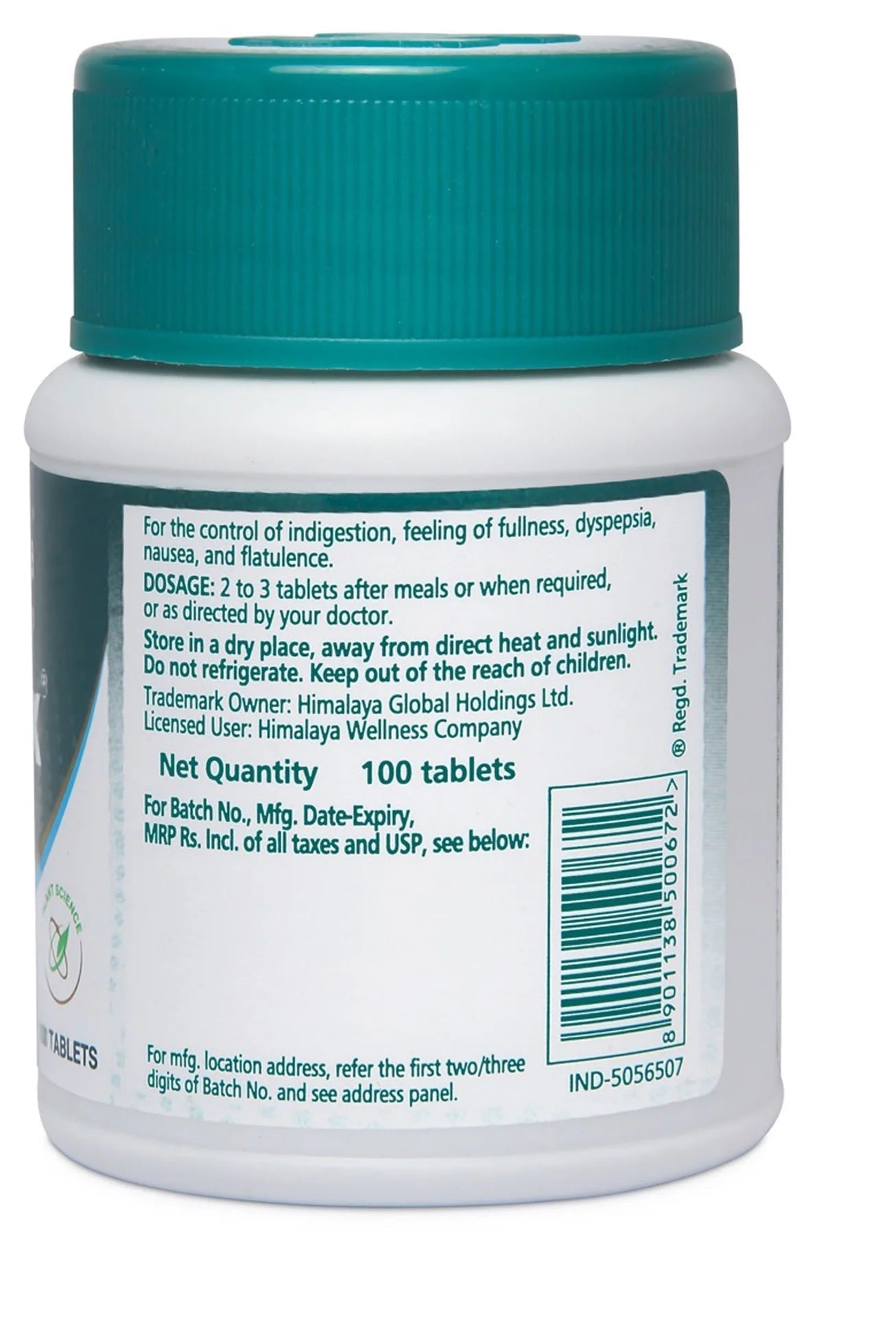 Himalaya Herbals - Gasex Tablets - 100 tabs