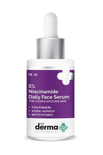 The Derma Co 5% Niacinamide Daily Face Serum with Alpha Arbutin & Multivitamin - 30ml