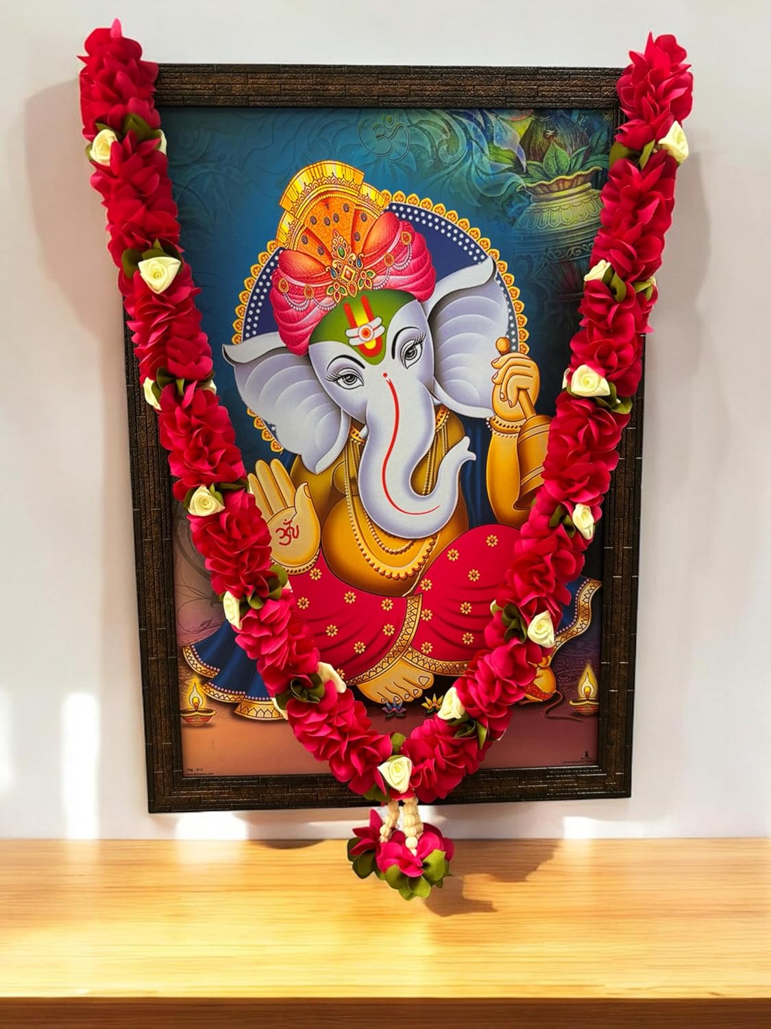 Flower or Mala for God Photo Frame Home Decoration Multipurpose Multicolour