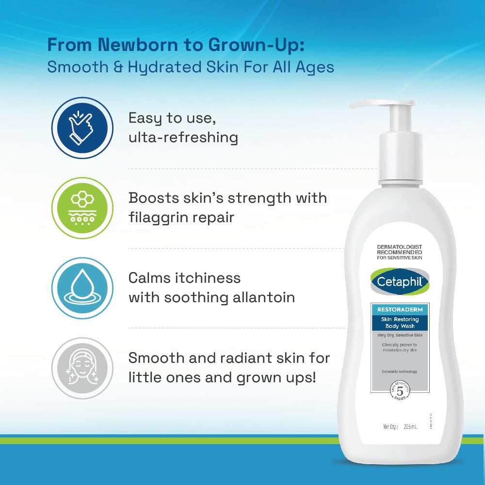 Cetaphil Restoraderm Skin Restoring Body Wash - 295 ml