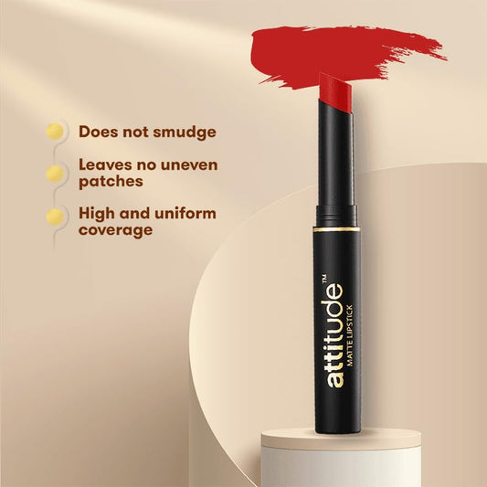 Amway Attitude Festive Glam Pack Matte Lipstick Ruby Red 2gm