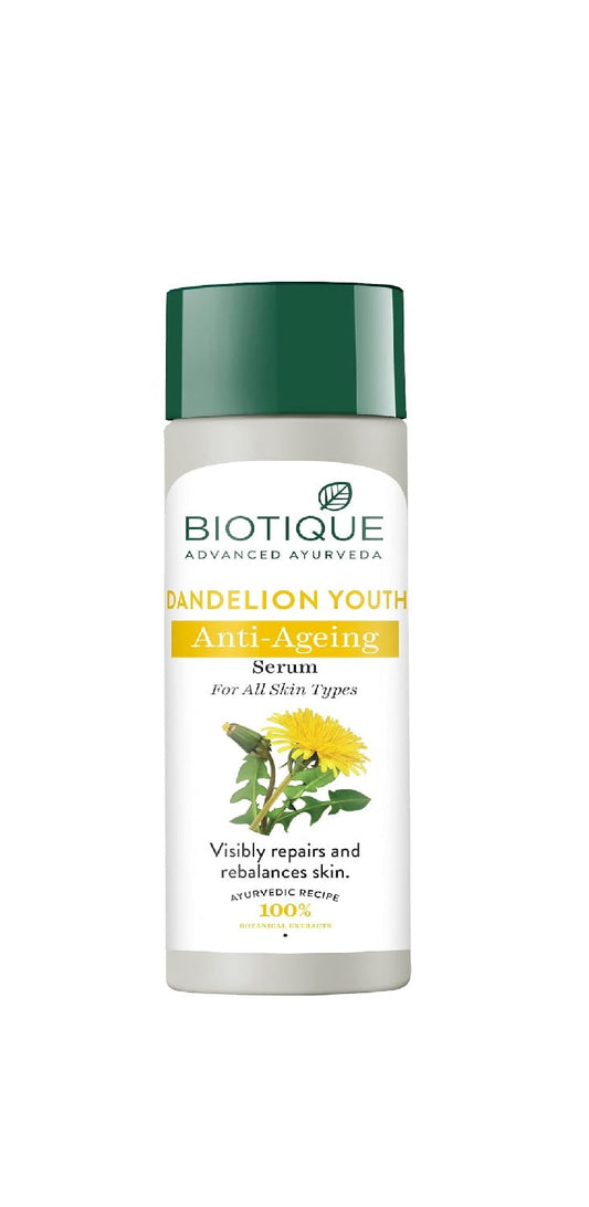 Biotique Dandelion Youth Anti-Ageing Serum | All Skin Types | 190ml