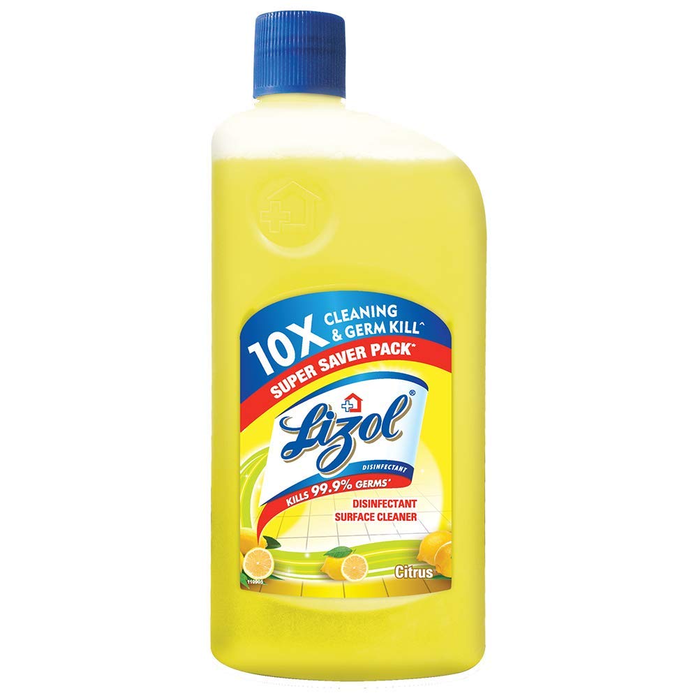 Lizol Disinfectant Surface & Floor Cleaner Liquid, Citrus - 975 ml