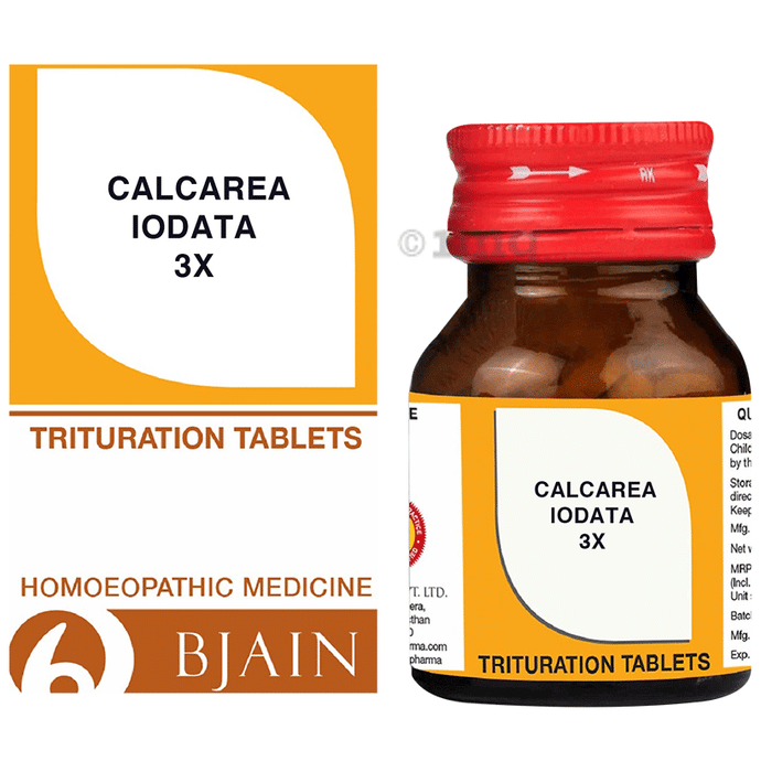 Bjain Homeopathy Calcarea Iodata Trituration Tablets - 3X - 25 Gm