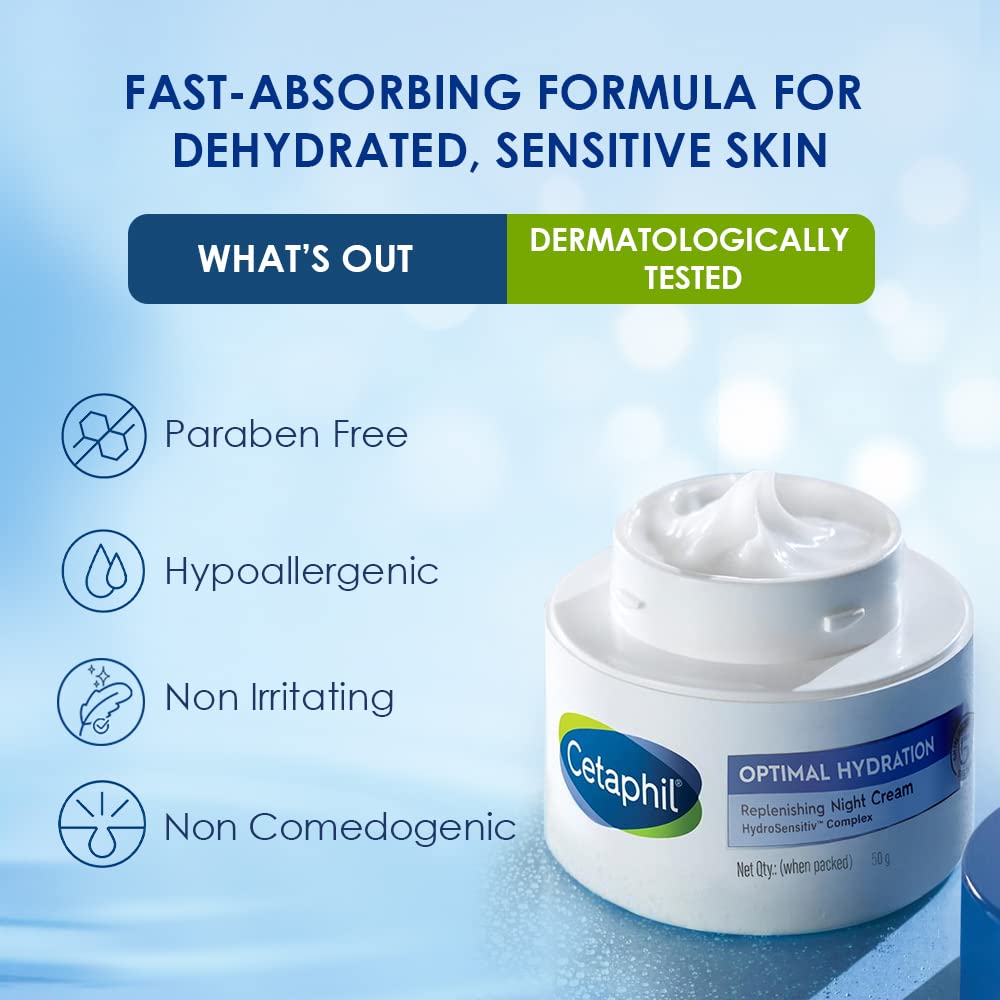 Cetaphil Optimal Hydration Night Cream - 50 gm