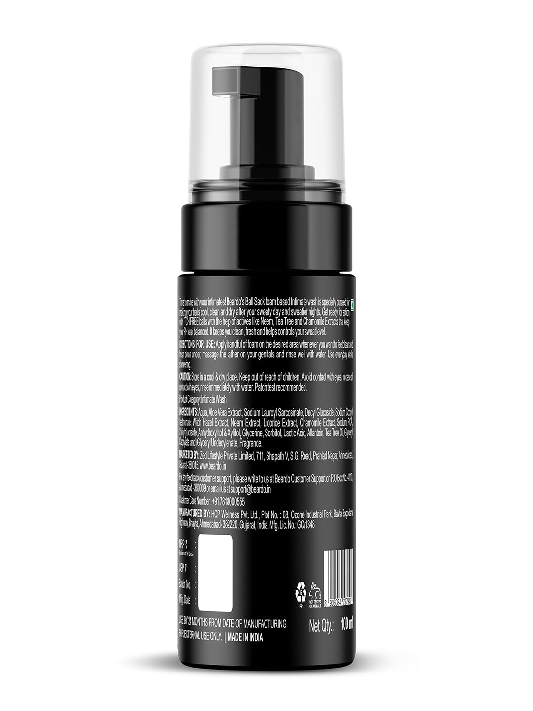 Beardo Ball Sack Intimate Wash For Men, 100ml