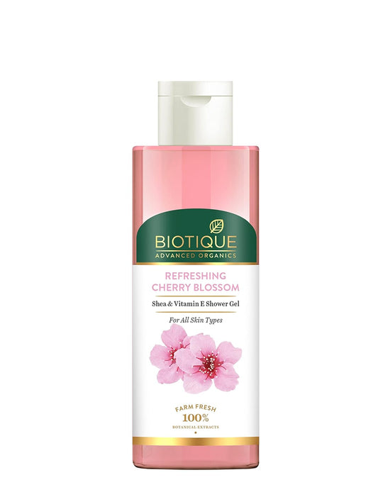Biotique Advanced Organics Refreshing Cherry Blossom Shea & Vitamin E Shower Gel - 200 ml