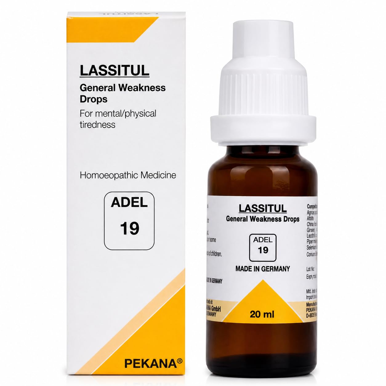 ADEL 19 Homoeopathic Lassitul Drop 20ml for immune system stress