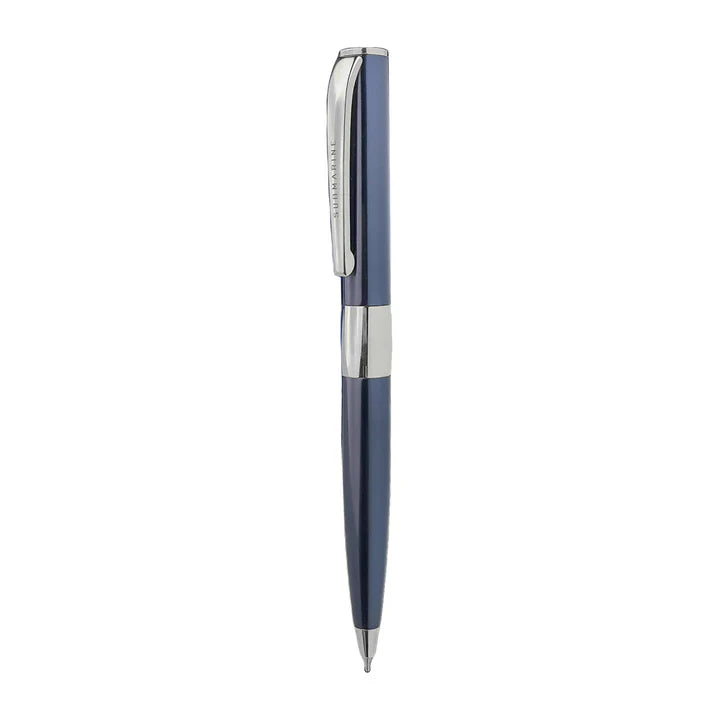 Blue Chrome Ball Pen
