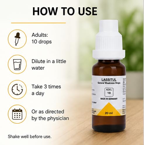 ADEL 19 Homoeopathic Lassitul Drop 20ml for immune system stress