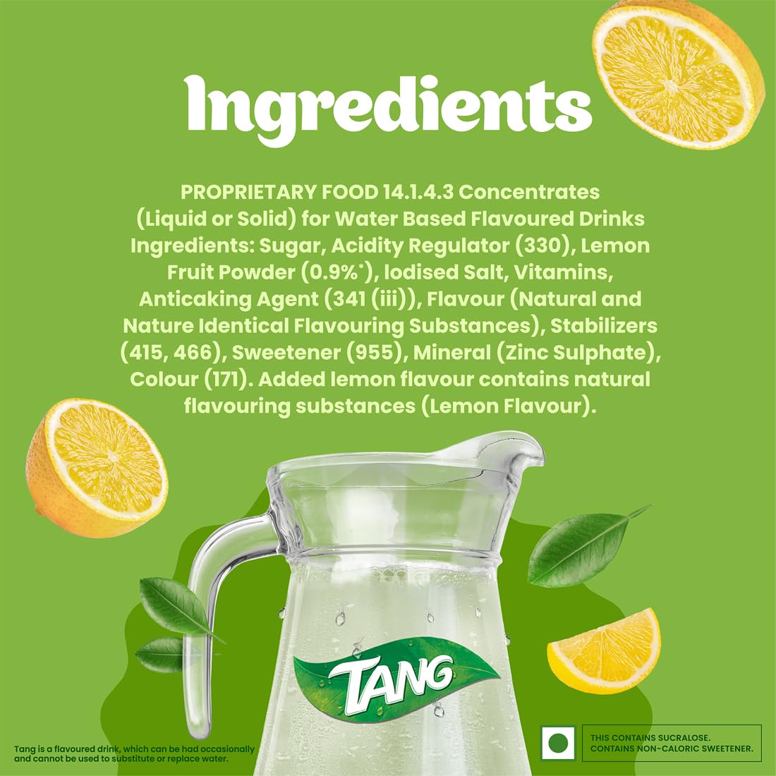 Tang Instant Drink Mix, Lemon, 500g