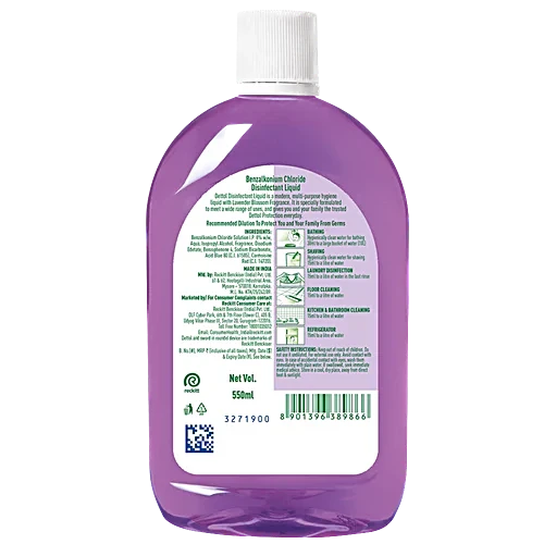Dettol Lavender Blossom Disinfectant Liquid - Multipurpose, 550 ml