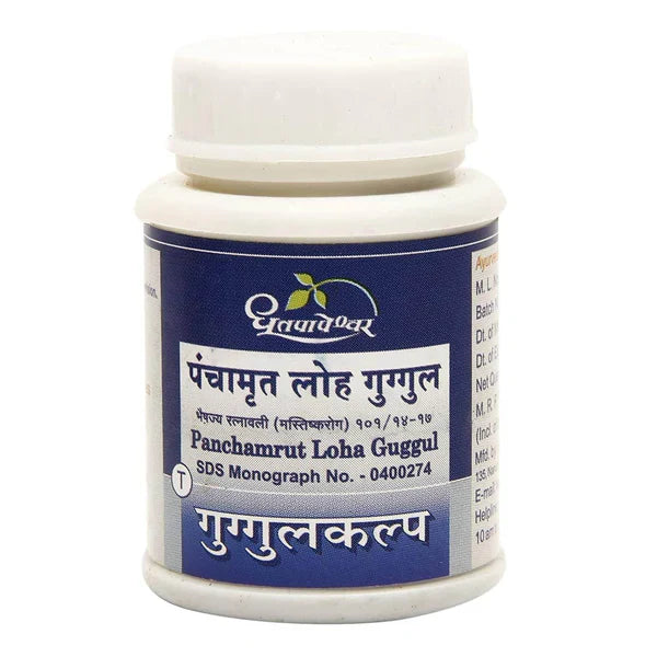 Dhootapapeshwar Panchamrut Loha guggul - 60 tabs