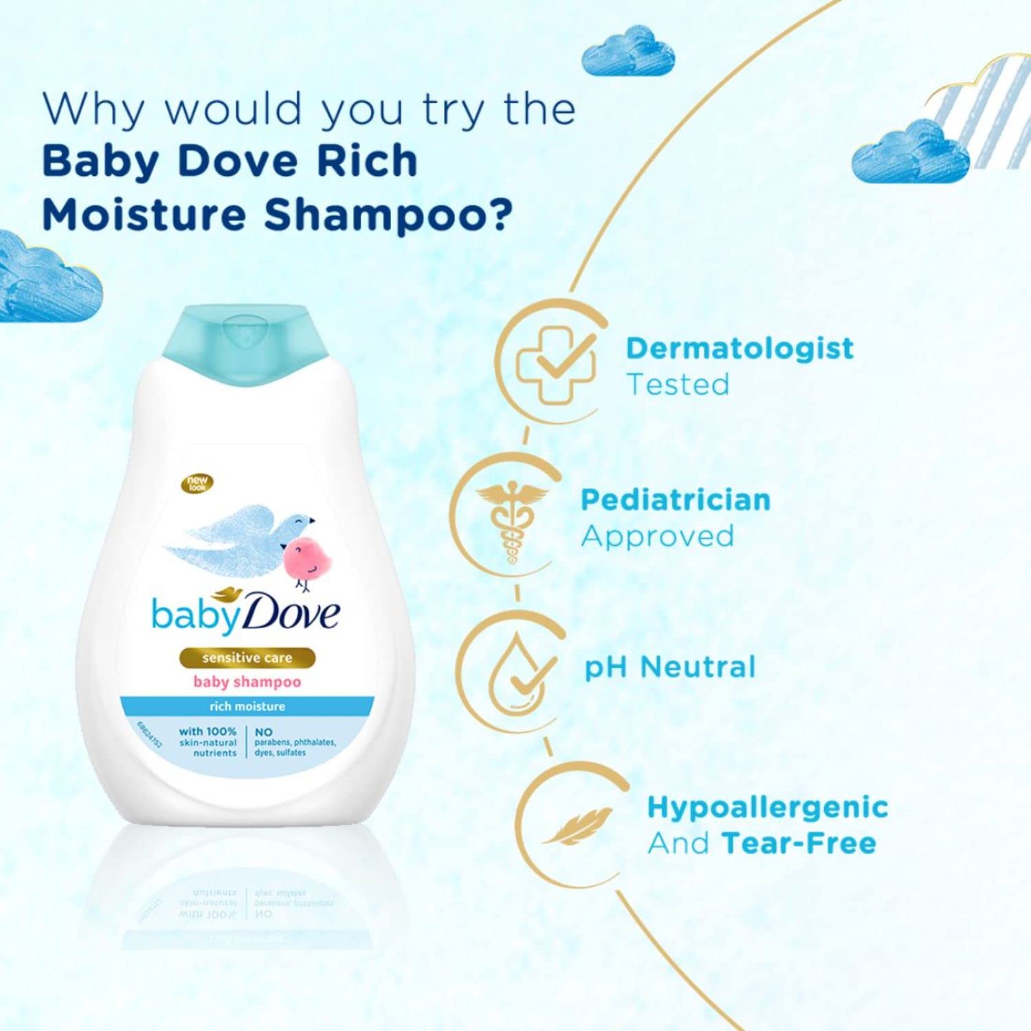 Baby Dove Rich Moisture Shampoo - 400 ml