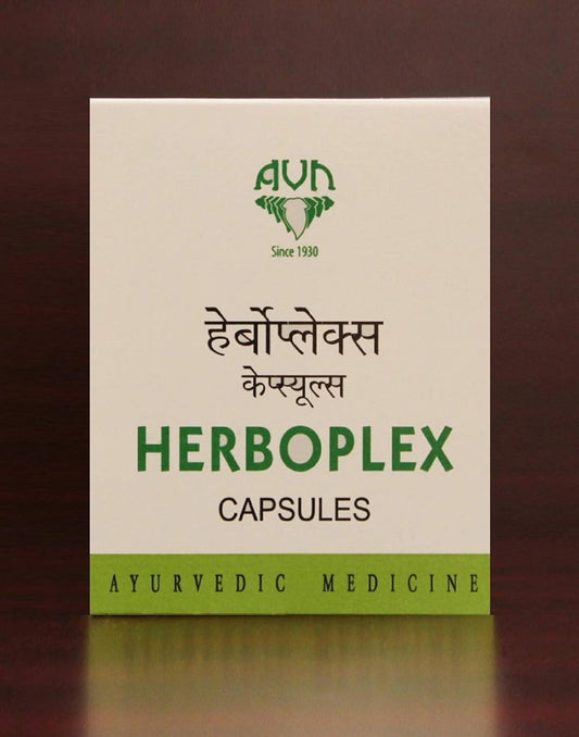 AVN AYURVEDA HERBOPLEX CAPSULES – 120 NOS For Energy Management, fatigue, energy levels