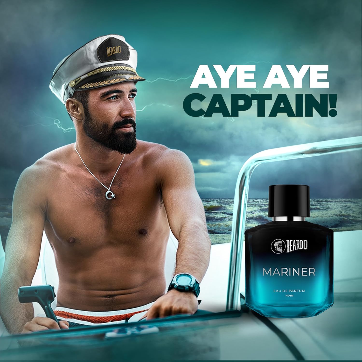 Beardo Mariner EDP for Men, 100ml | Eau De Parfum | Long Lasting Perfume for Men |