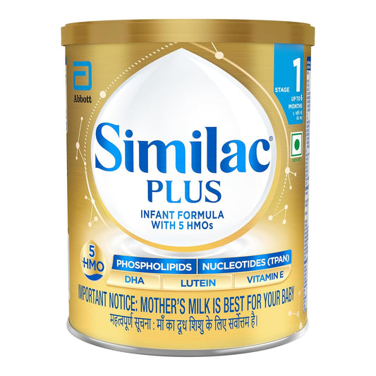 Similac Plus Stage 1 Infant Formula, Up to 6 Months, 400g Tin