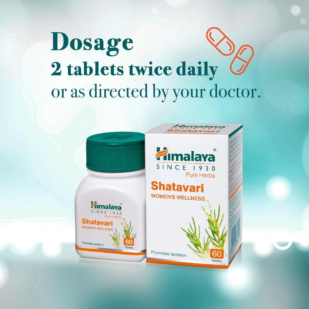 Himalaya Herbals - Shatavari Women's Wellness - Pack of 1 - 60 tabs