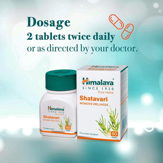 Himalaya Herbals - Shatavari Women's Wellness - Pack of 1 - 60 tabs