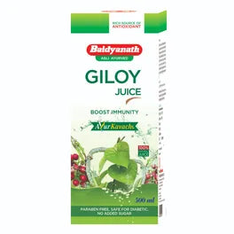 Baidyanath Giloy Juice (500ml) for Chronic Fever, Boots Immunity, Improves Digestion, Diabetes, Anxiety